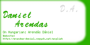 daniel arendas business card